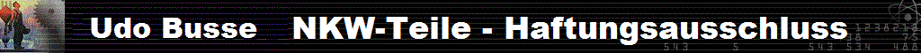 Dörte Busse NKW-Teile - Haftungsausschluss