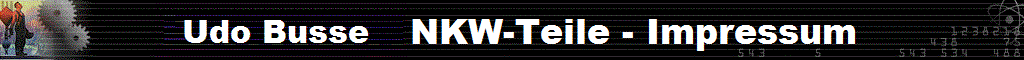 Udo Busse NKW-Teile - Impressum